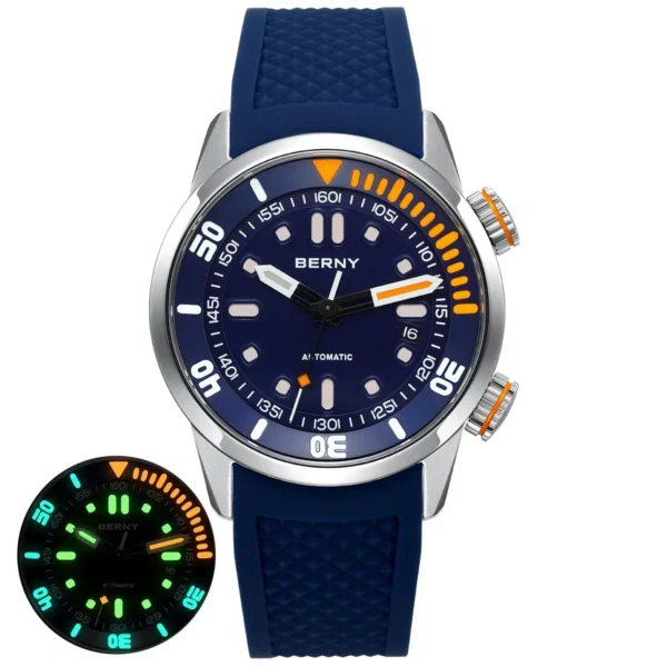 BERNY Automatic Dive Watch for Men Super - Image 5